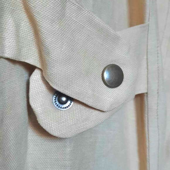 Vintage IAG Khaki Linen Vest - Picture 6 of 7